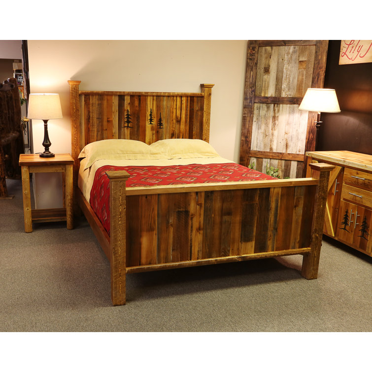 Bobbi solid store wood bed